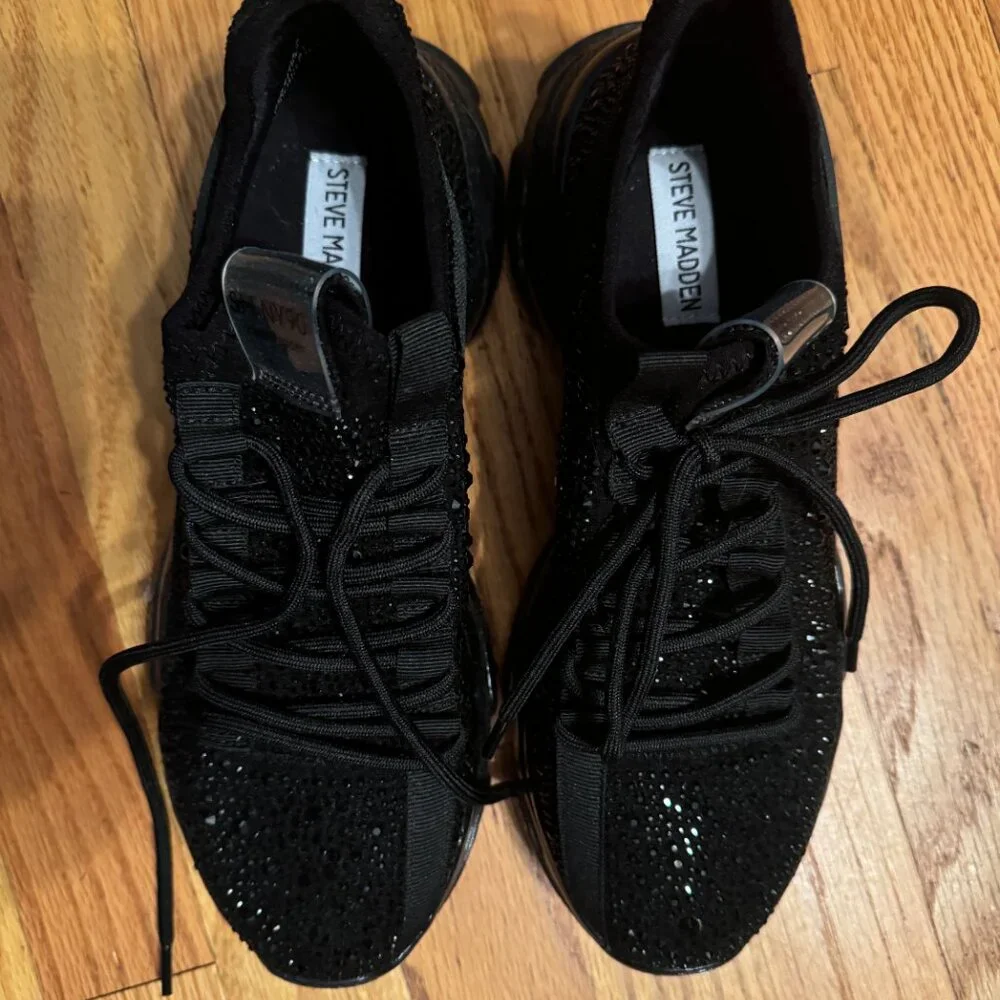 Steve Madden Rhinestone Sneakers - Picture 2 of 5